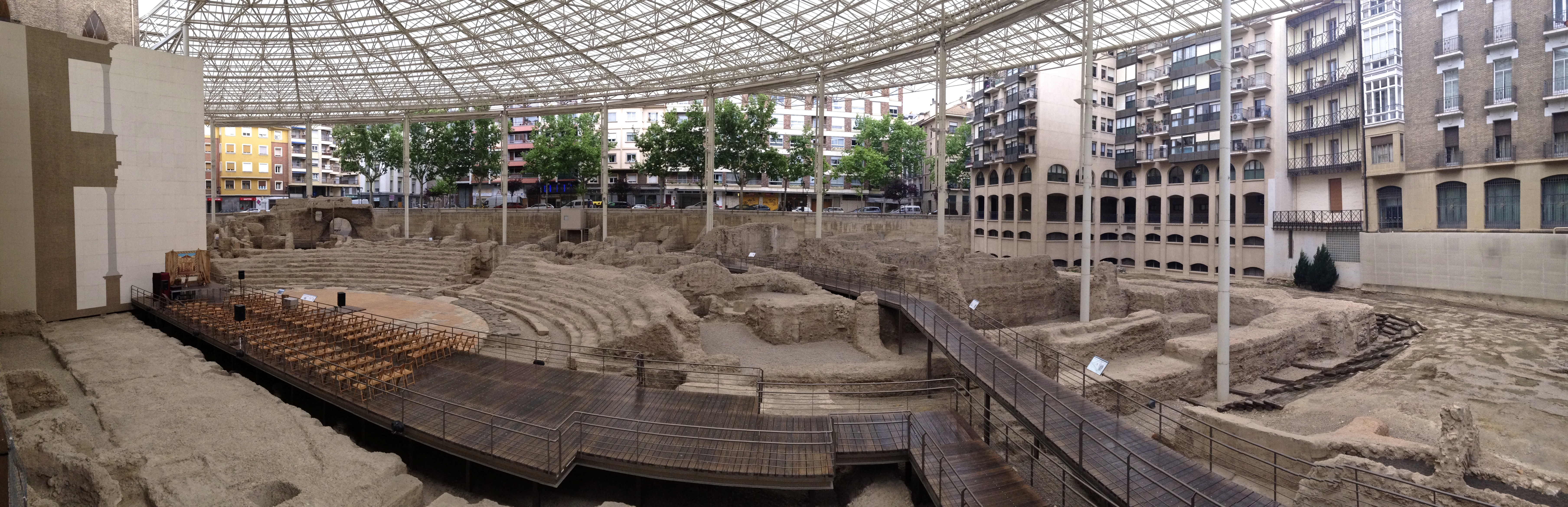 Roman amphitheater ruins